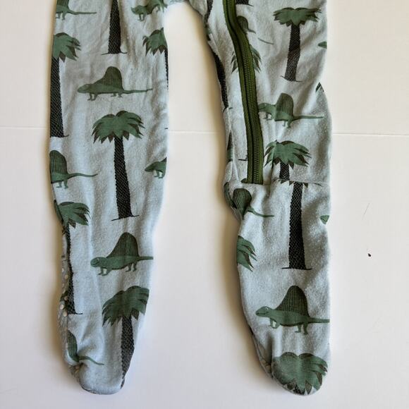 Kickee Pants Dinosaur Bamboo Zipper Sleeper 6-9m Baby - Picture 4 of 10